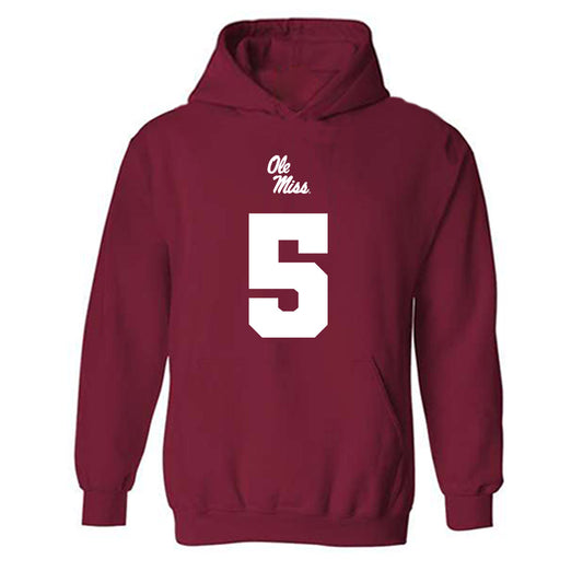 Ole Miss - NCAA Football : Kam Franklin - Replica Shersey Hooded Sweatshirt-0