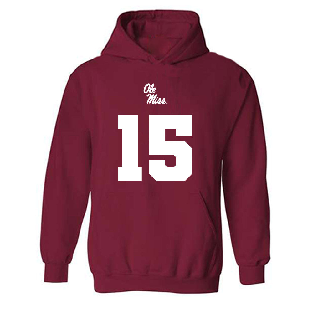 Ole Miss - NCAA Football : Darrell Gill Jr. - Replica Shersey Hooded Sweatshirt-0