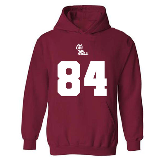 Ole Miss - NCAA Football : Dillon Alfred - Replica Shersey Hooded Sweatshirt-0
