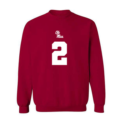 Ole Miss - NCAA Football : Jaylon Braxton - Replica Shersey Crewneck Sweatshirt-0