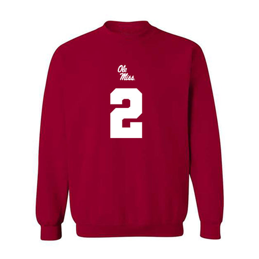 Ole Miss - NCAA Football : Jaylon Braxton - Replica Shersey Crewneck Sweatshirt-0