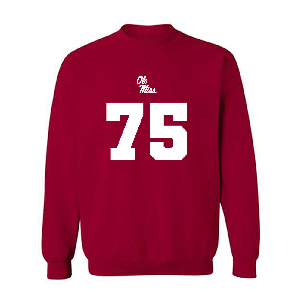 Ole Miss - NCAA Football : Patrick Kutas - Replica Shersey Crewneck Sweatshirt-0