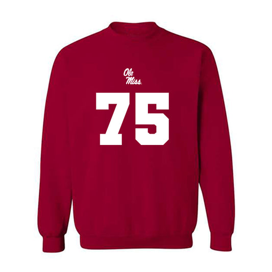 Ole Miss - NCAA Football : Patrick Kutas - Replica Shersey Crewneck Sweatshirt-0