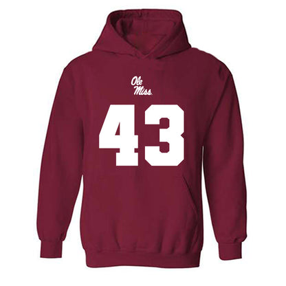 Ole Miss - NCAA Football : Isreal Solomon - Replica Shersey Hooded Sweatshirt-0