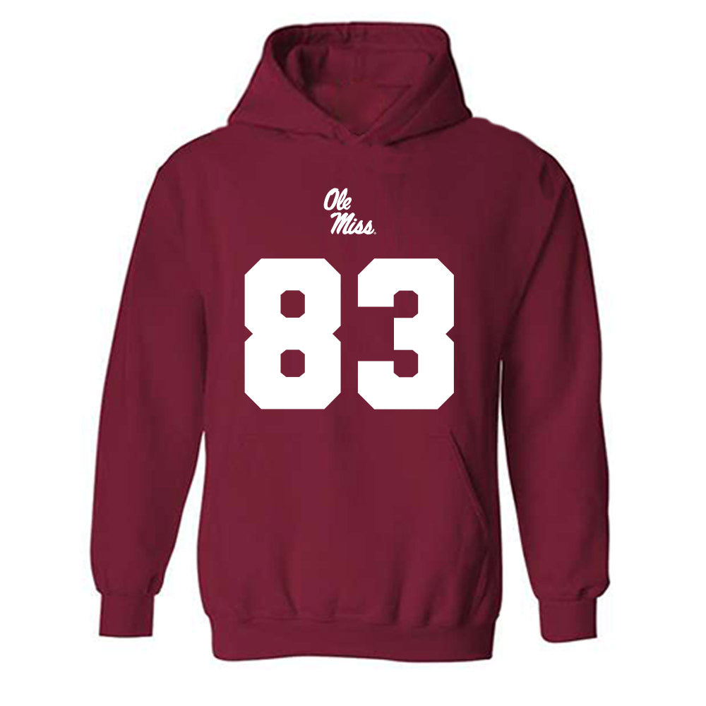 Ole Miss - NCAA Football : Levi Blount - Replica Shersey Hooded Sweatshirt-0