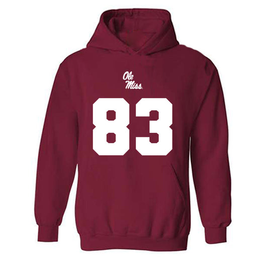 Ole Miss - NCAA Football : Levi Blount - Replica Shersey Hooded Sweatshirt-0