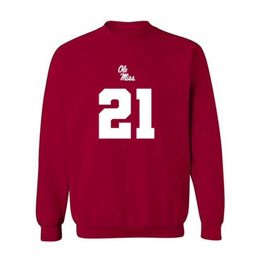 Ole Miss - NCAA Football : Tavoy Feagin - Replica Shersey Crewneck Sweatshirt-0
