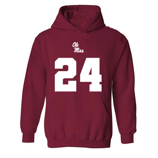 Ole Miss - NCAA Football : Shekai Mills-Knight - Replica Shersey Hooded Sweatshirt-0