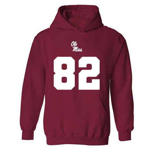 Ole Miss - NCAA Football : Michael Smith - Replica Shersey Hooded Sweatshirt-0