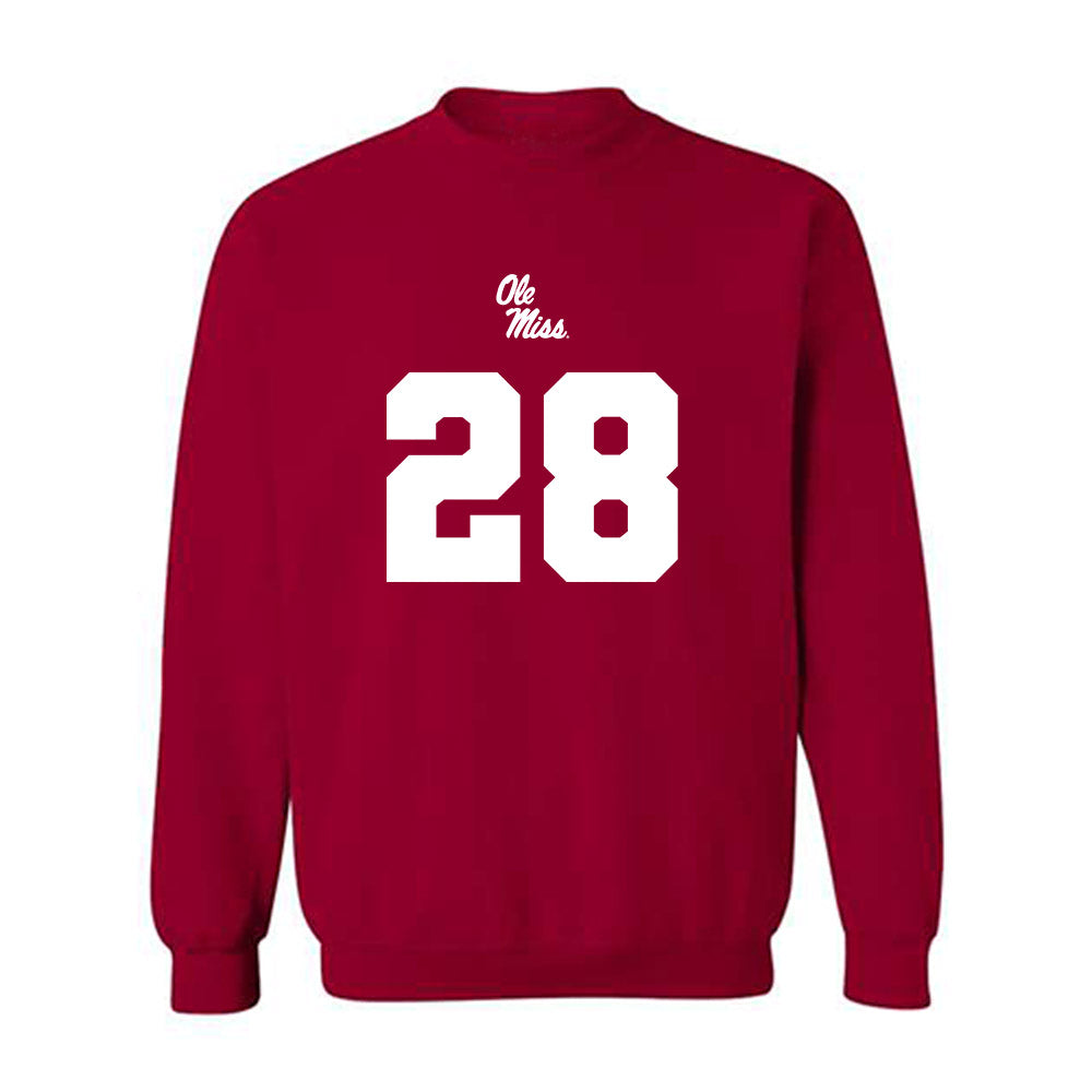 Ole Miss - NCAA Football : Joshua Dye - Replica Shersey Crewneck Sweatshirt-0