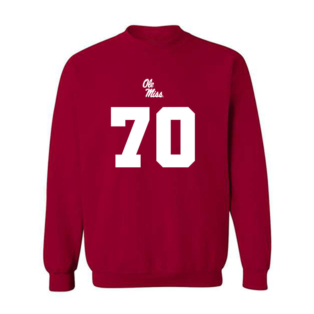 Ole Miss - NCAA Football : Jalan Chapman - Replica Shersey Crewneck Sweatshirt-0