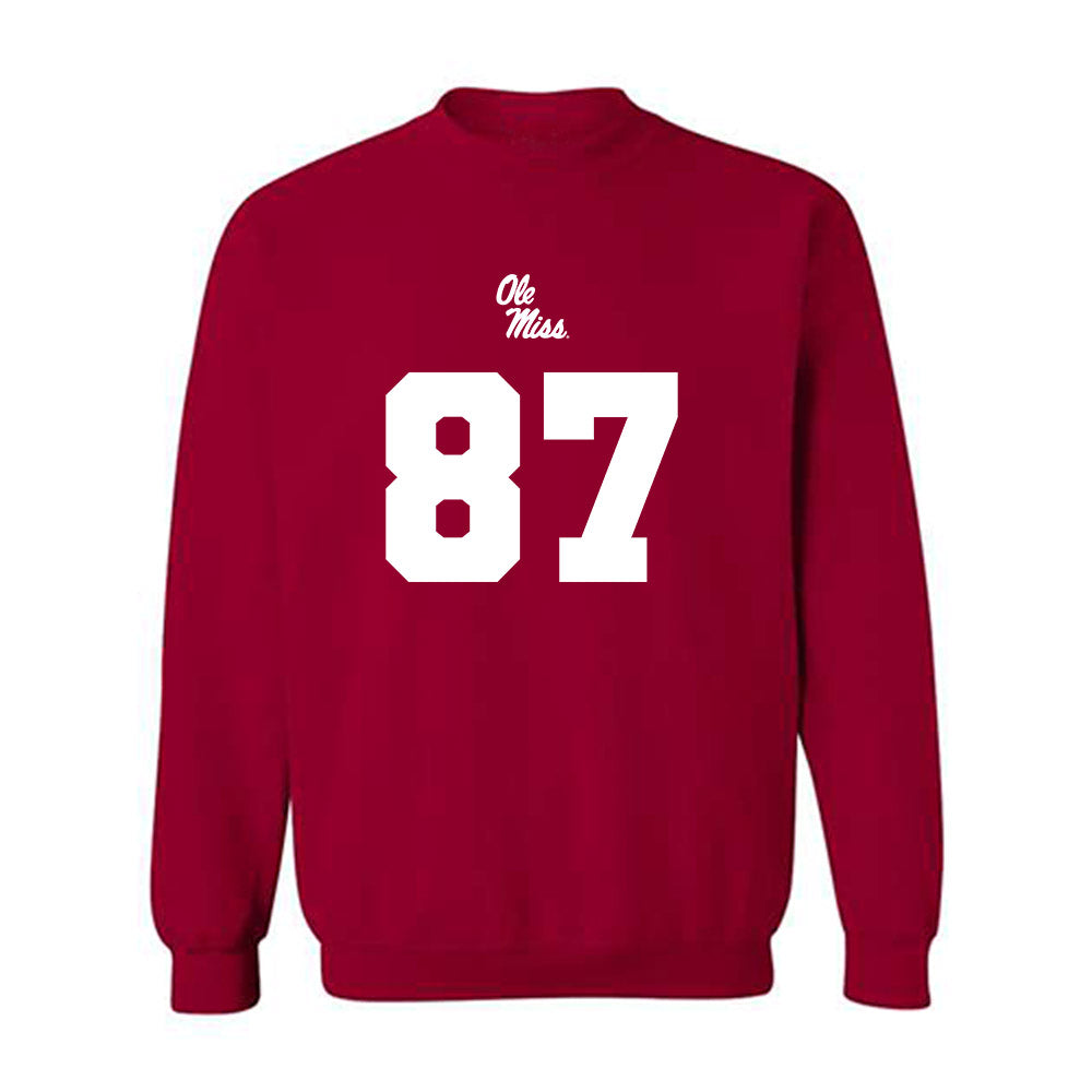 Ole Miss - NCAA Football : Wyatt Smalley - Replica Shersey Crewneck Sweatshirt-0