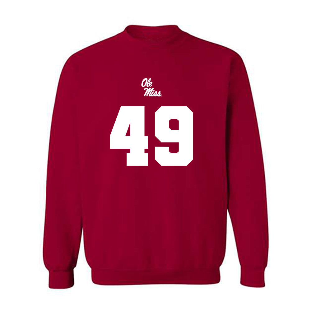 Ole Miss - NCAA Football : Tah'J Butler - Replica Shersey Crewneck Sweatshirt-0