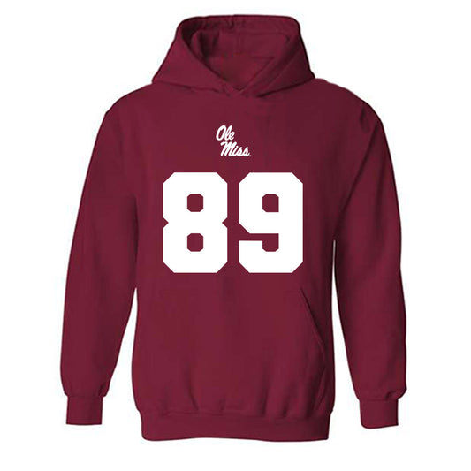 Ole Miss - NCAA Football : Dylan Davis - Replica Shersey Hooded Sweatshirt-0