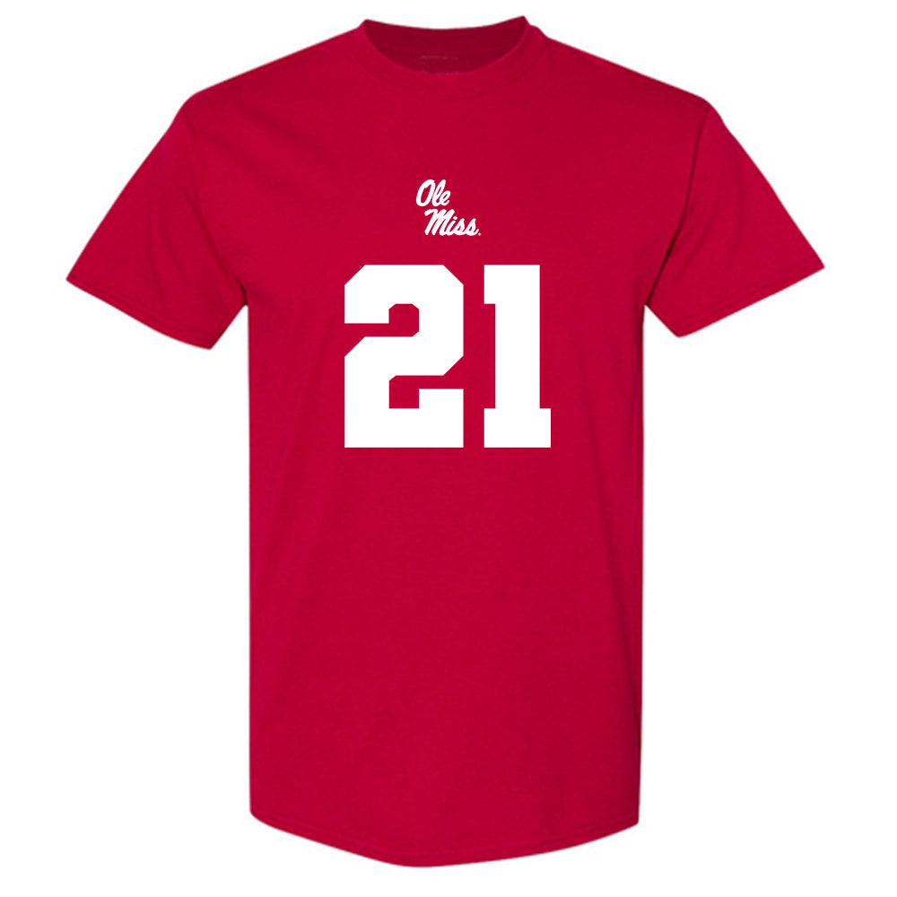 Ole Miss - NCAA Football : Tavoy Feagin - Replica Shersey T-Shirt-0