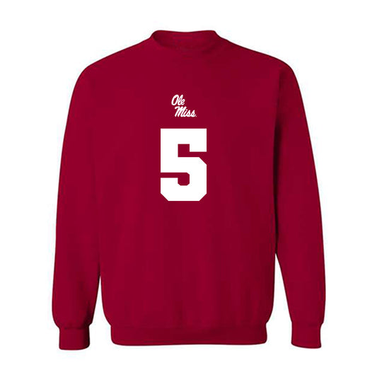 Ole Miss - NCAA Football : Kewan Lacy - Replica Shersey Crewneck Sweatshirt-0