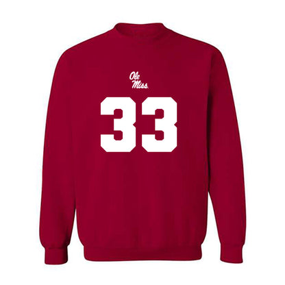 Ole Miss - NCAA Football : Oscar Bird - Replica Shersey Crewneck Sweatshirt-0