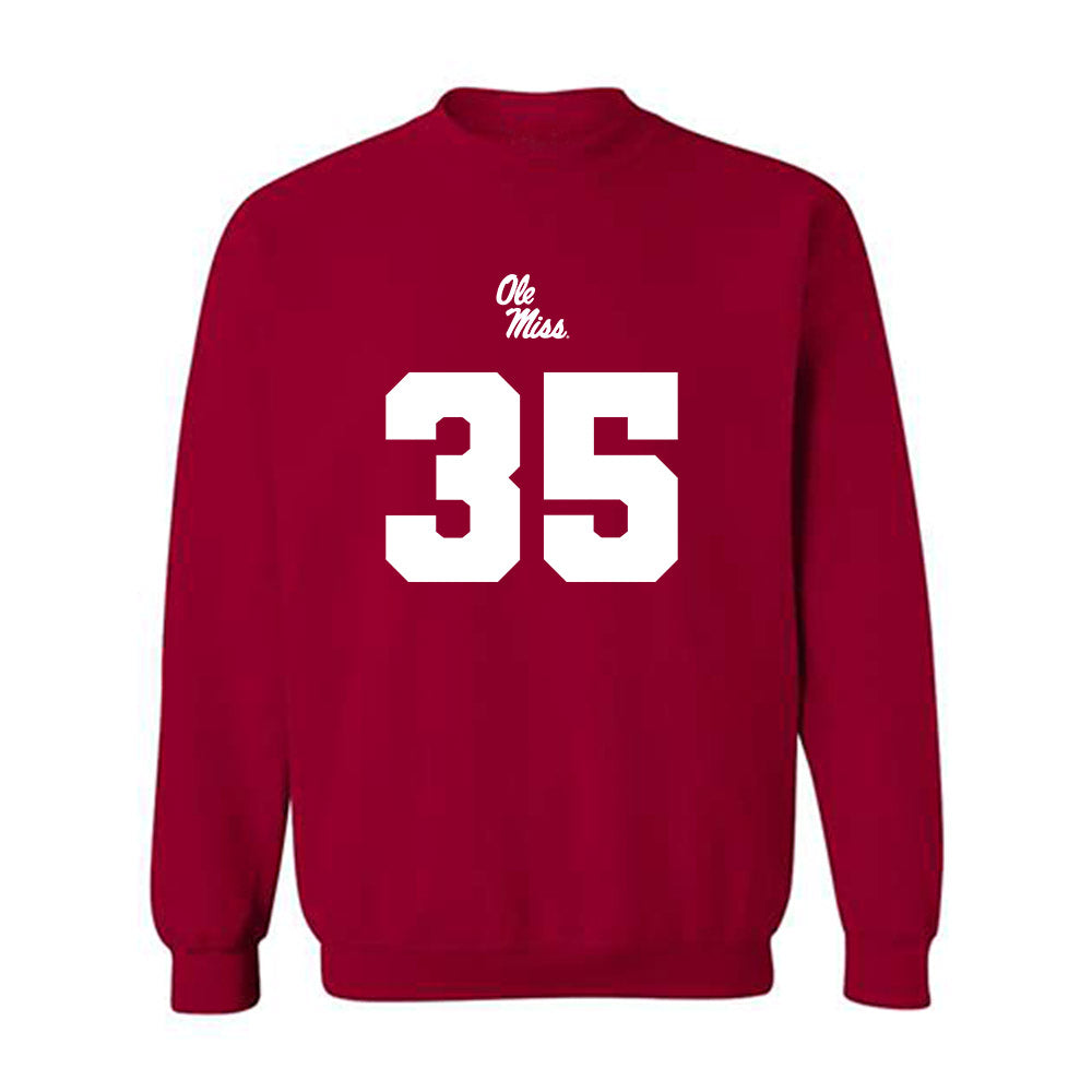 Ole Miss - NCAA Football : Damarius Yates - Replica Shersey Crewneck Sweatshirt-0