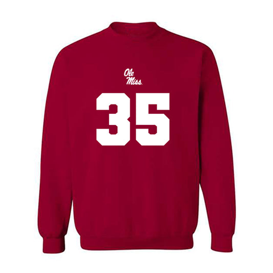 Ole Miss - NCAA Football : Damarius Yates - Replica Shersey Crewneck Sweatshirt-0
