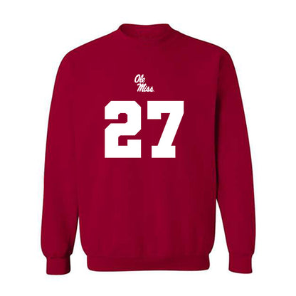 Ole Miss - NCAA Football : Macaleb Taylor - Replica Shersey Crewneck Sweatshirt-0