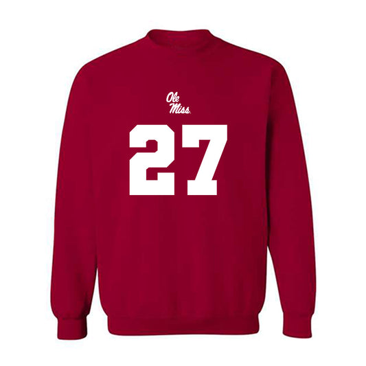 Ole Miss - NCAA Football : Macaleb Taylor - Replica Shersey Crewneck Sweatshirt-0