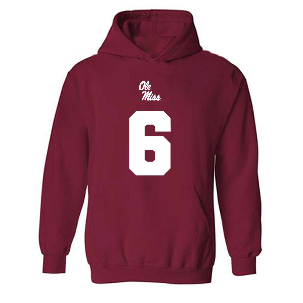 Ole Miss - NCAA Football : Joenel Aguero - Replica Shersey Hooded Sweatshirt-0