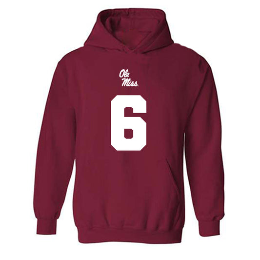 Ole Miss - NCAA Football : Joenel Aguero - Replica Shersey Hooded Sweatshirt-0