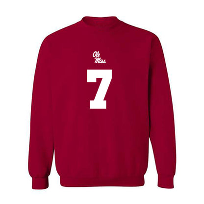 Ole Miss - NCAA Football : Sharif Denson - Replica Shersey Crewneck Sweatshirt-0
