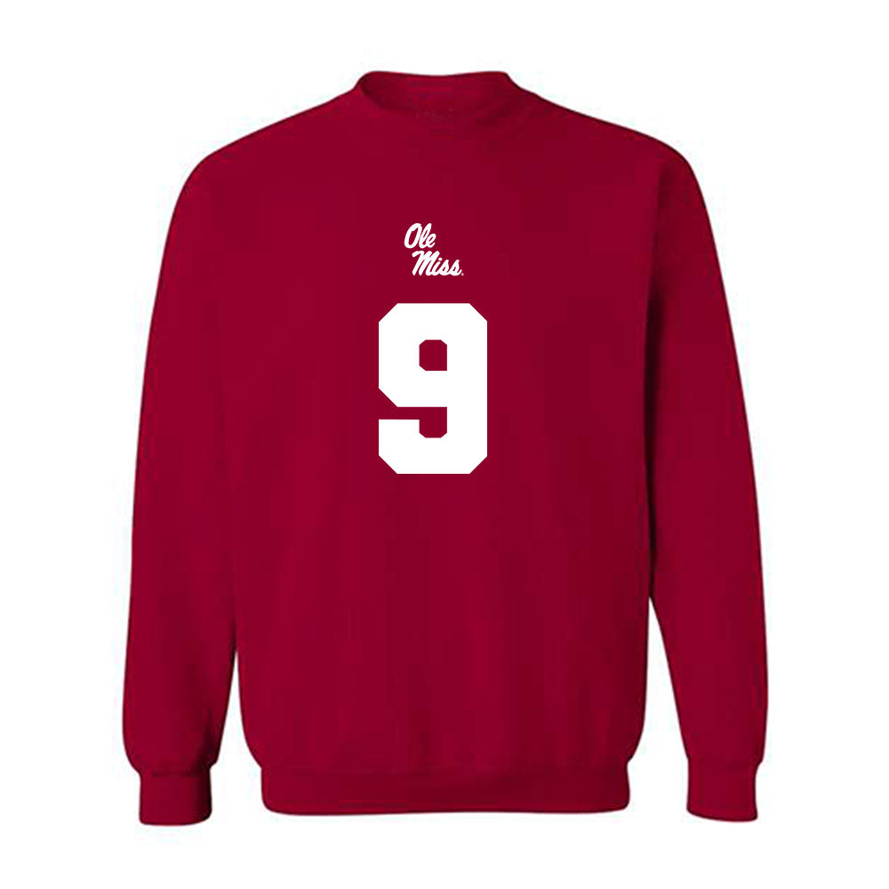 Ole Miss - NCAA Football : Luke Hasz - Replica Shersey Crewneck Sweatshirt-0