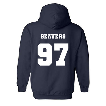 Ole Miss - NCAA Football : Kamron Beavers - Replica Shersey Hooded Sweatshirt-1