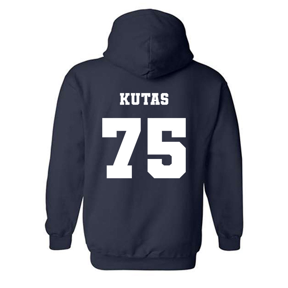 Ole Miss - NCAA Football : Patrick Kutas - Replica Shersey Hooded Sweatshirt-1