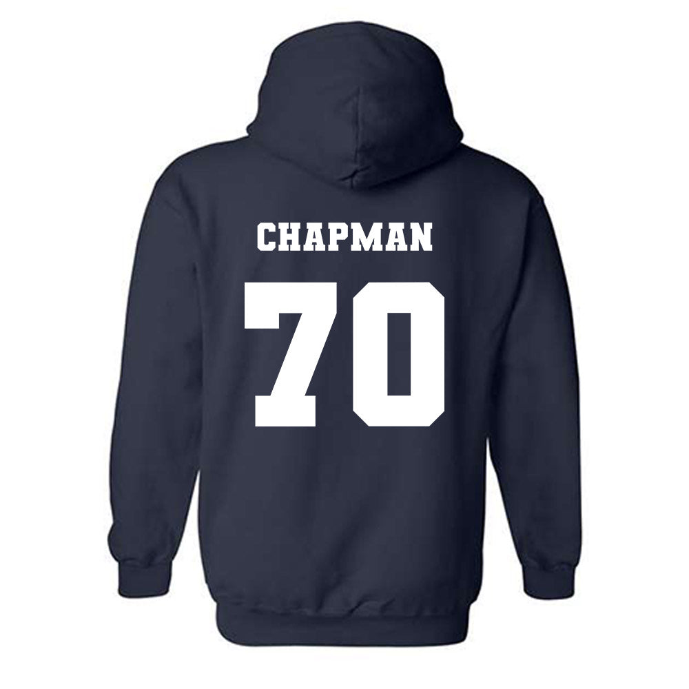 Ole Miss - NCAA Football : Jalan Chapman - Replica Shersey Hooded Sweatshirt-1