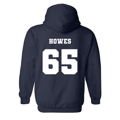 Ole Miss - NCAA Football : Connor Howes - Replica Shersey Hooded Sweatshirt-1