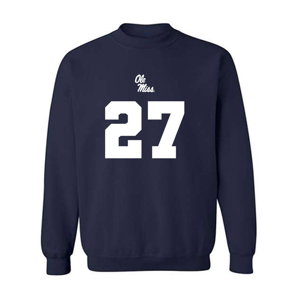Ole Miss - NCAA Football : Macaleb Taylor - Replica Shersey Crewneck Sweatshirt-0