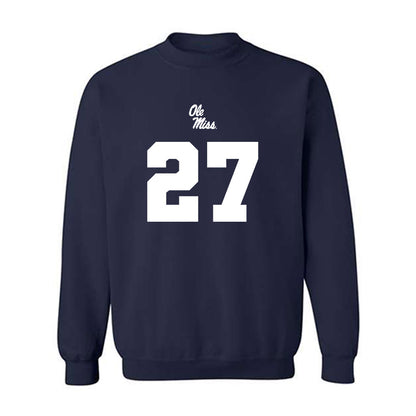Ole Miss - NCAA Football : Macaleb Taylor - Replica Shersey Crewneck Sweatshirt-0