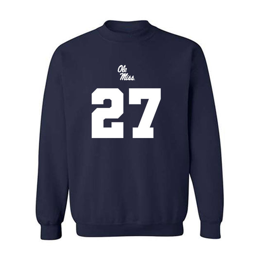 Ole Miss - NCAA Football : Macaleb Taylor - Replica Shersey Crewneck Sweatshirt-0