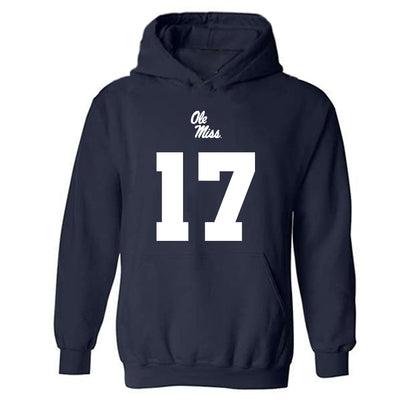 Ole Miss - NCAA Football : Lucas Carneiro - Replica Shersey Hooded Sweatshirt-0