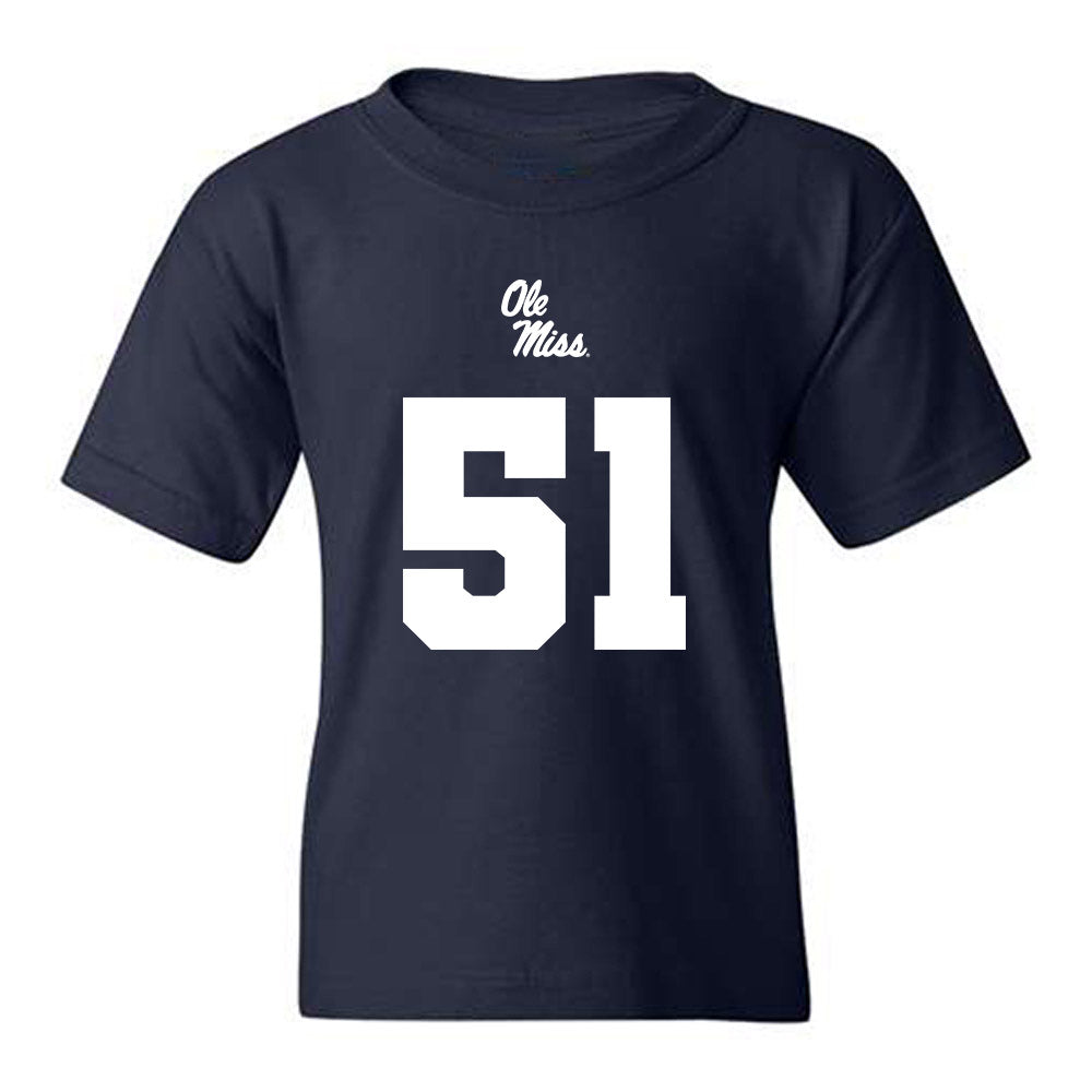 Ole Miss - NCAA Football : Trey Nightingale - Replica Shersey Youth T-Shirt-0