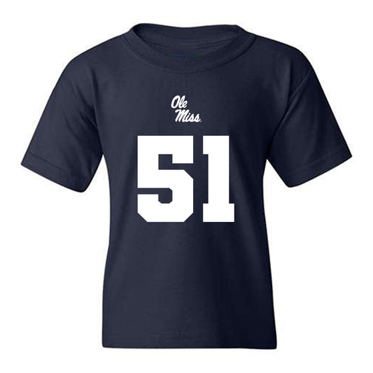Ole Miss - NCAA Football : Trey Nightingale - Replica Shersey Youth T-Shirt-0
