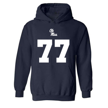 Ole Miss - NCAA Football : Enoch Wangoy - Replica Shersey Hooded Sweatshirt-0