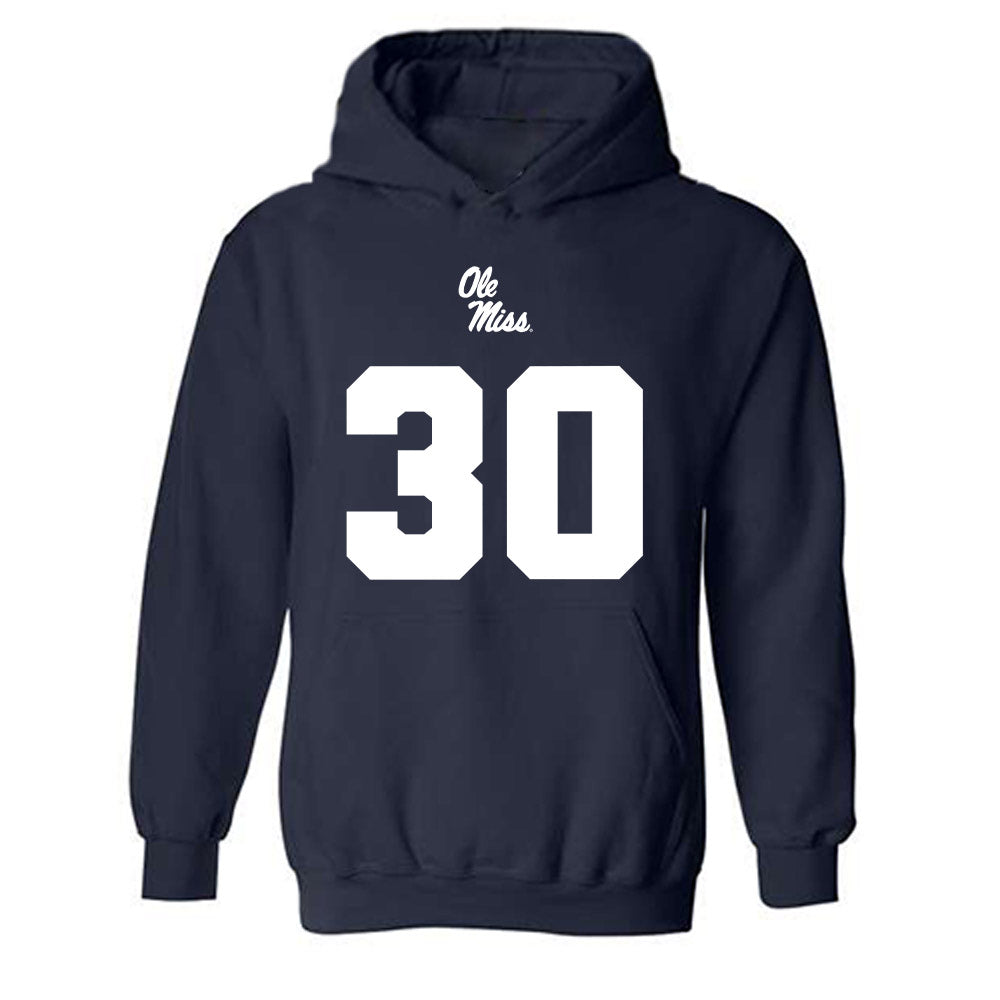 Ole Miss - NCAA Football : Jamichael Garrett - Replica Shersey Hooded Sweatshirt-0