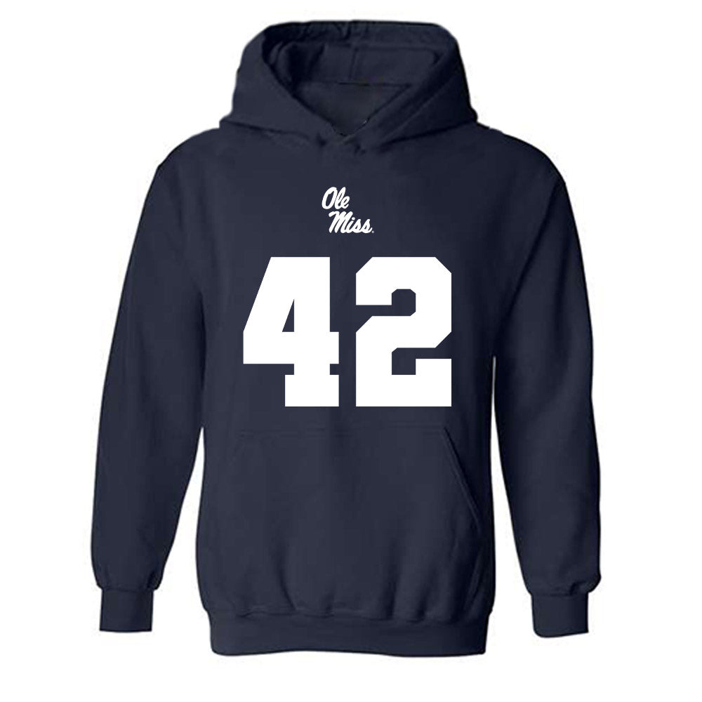 Ole Miss - NCAA Football : Bryson Walters - Replica Shersey Hooded Sweatshirt-0