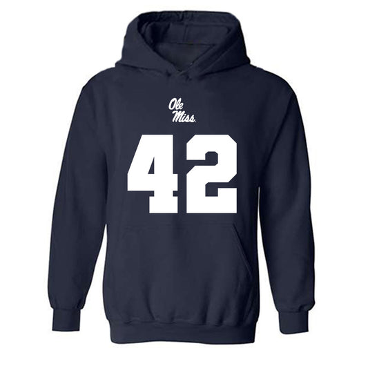 Ole Miss - NCAA Football : Bryson Walters - Replica Shersey Hooded Sweatshirt-0