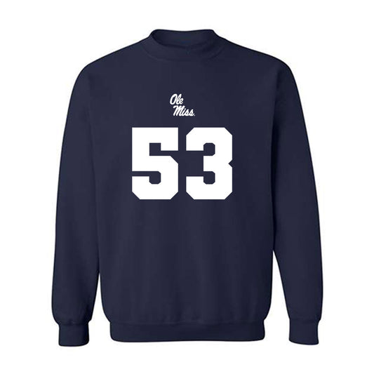 Ole Miss - NCAA Football : Trey Nightingale - Replica Shersey Crewneck Sweatshirt-0