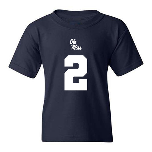 Ole Miss - NCAA Football : Jaylon Braxton - Replica Shersey Youth T-Shirt-0