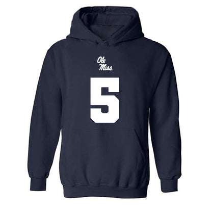 Ole Miss - NCAA Football : Kewan Lacy - Replica Shersey Hooded Sweatshirt-0