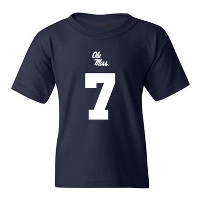 Ole Miss - NCAA Football : Sharif Denson - Replica Shersey Youth T-Shirt-0