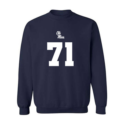 Ole Miss - NCAA Football : Emanuel Faulkner - Replica Shersey Crewneck Sweatshirt-0