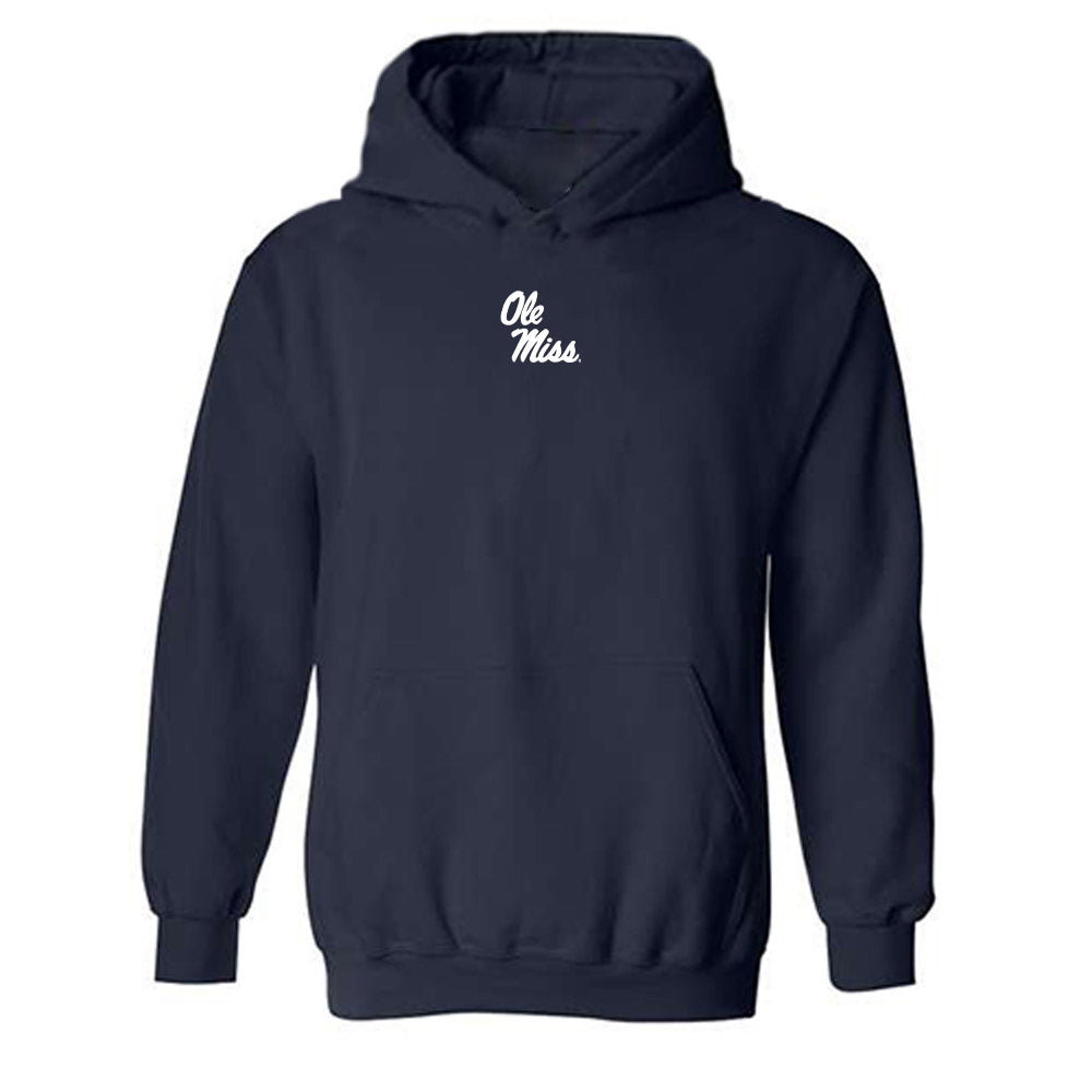 Ole Miss - NCAA Football : Keaton Thomas - Replica Shersey Hooded Sweatshirt-0