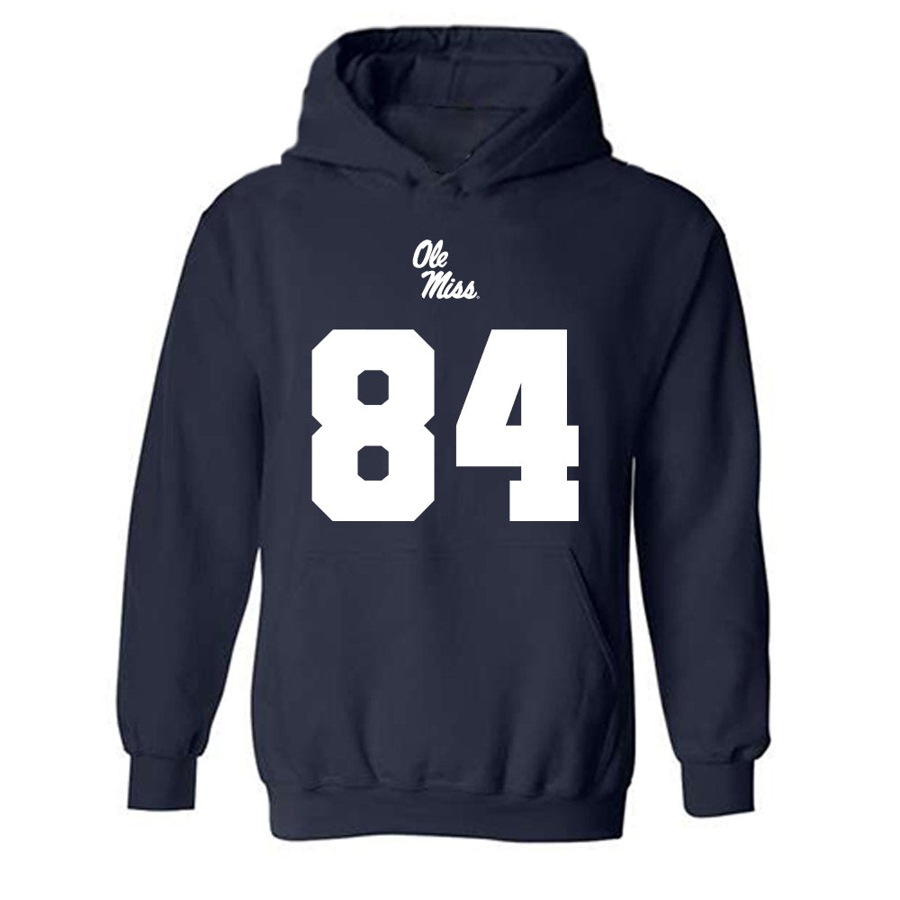 Ole Miss - NCAA Football : Dillon Alfred - Replica Shersey Hooded Sweatshirt-0